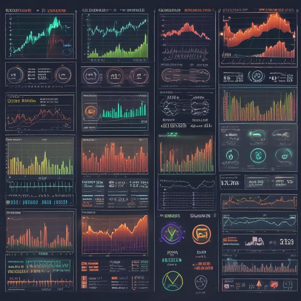 Panel de trading con gráficos de criptomonedas